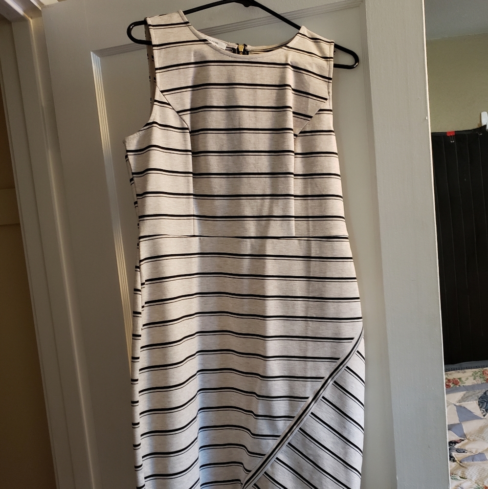 Form Fitting Stripped Dress